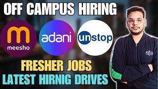 Meesho  Ikea  Adani  Oracle Hiring Drive  OFF Campus Drive For 2025  2024 Batch Hiring Fresher [upl. by Ezar]