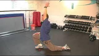 OffSeason Football Training Hip Stretch [upl. by Ancel]