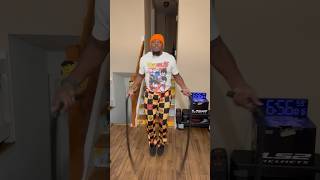 Workout on 101624 Battle Rope Jumprope Round 3 shorts viralshorts youtubeshorts fyp workout [upl. by Jansen]