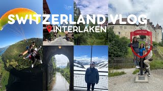 interlaken switzerland vlog  paragliding jungfraujoch mountain chocolate factory tour amp more [upl. by Betteanne]