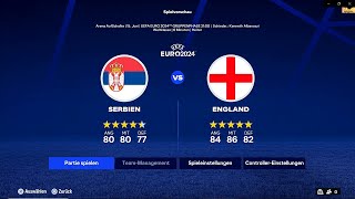 EA Sports FC 24 PS5  Euro 2024Update  Das EMOrakel Serbien  England Gruppenphase [upl. by Adao340]