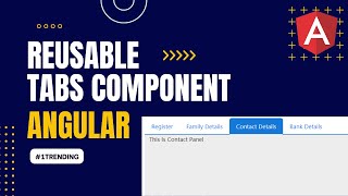 Reusable Tab Component In Angular  angular tutorial for beginners  angular tutorial [upl. by Asfah]