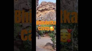 Bhimbetka caves trending ytshorts bhimbetka unescoworldheritage bhopaltourism caves [upl. by Wilden515]