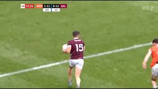 SUPER NIALL GRIMLEY BLOCK  ARMAGH V GALWAY  2024 ALL IRELAND FOOTBALL FINAL [upl. by Chavaree]