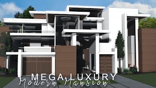 Bloxburg Mega Luxury Modern Mansion  No Large Plot ROBLOX bloxburg [upl. by Ariet]