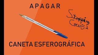 COMO APAGAR TINTA DE CANETA ESFEROGRÃFICA DE UM JEITO BEM SIMPLES [upl. by Isiad]