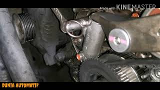 4D56T Cylinder Head Replacement Part 3 Head and Timing Belt install Complete Guide [upl. by Dlopoel41]