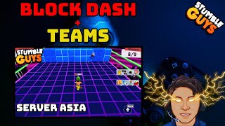 LIVE NOW BLOCK DASH  TEAM MATCH LETS PLAY IT  Stumble Guys GO50K ibelsachio 28 [upl. by Gothar]