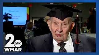 100yearold Vietnam vet gets his Bachelors degree [upl. by Silloc99]