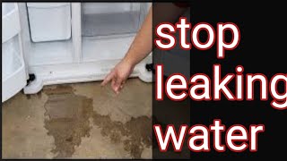 Fridge water dripping inside  how to solve Refrigerator water leaking freeze water problem solution [upl. by Lamraj550]