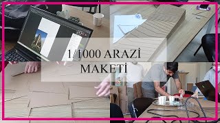 11000 ARAZİ MAKETİ NASIL YAPILIR I Kırklareli Üniversitesi Mimarlık Vlog [upl. by Asselem818]