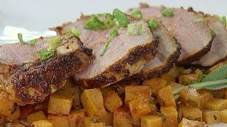 Breville amp Simply Ming present a Pork Roast with Sweet Potatoes recipe  Breville Smart Oven [upl. by Walrath803]