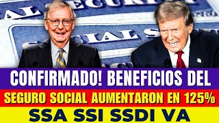 CONFIRMADO Beneficios Del Seguro Social Aumentaron en 125  Fechas De Pago Reveladas SSI SSDI [upl. by Anelyak]