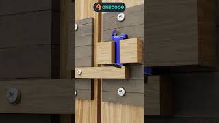 Clever Wooden Door Latch with SlideandLock Metal Mechanism [upl. by Akir]