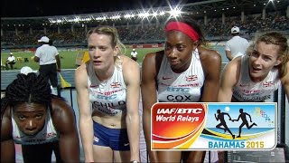 IAAF World Relays Bahamas 2015  4 Laps Heat Women  Team GBR [upl. by Khichabia]