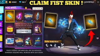 NEW FIST SKIN FADED WHEEL EVENTFREE FIRE NEW EVENTFF NEW EVENT TODAYNEW FF EVENTGARENA FREE FIRE [upl. by Lynett]