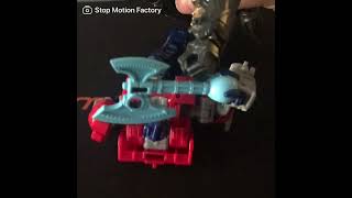 Optimus Vs Megatron Stop Motion Version [upl. by Lally]