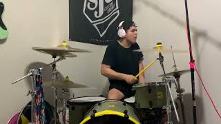 Jasiah Right Now feat Travis Barker Drum Cover [upl. by Nyladgam]