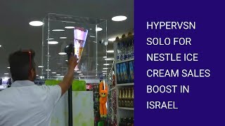 3D holographic HYPERVSN Solo for Nestle POS campaign in Israel [upl. by Hertberg237]