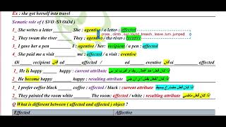 semantics roles of elements 79 [upl. by Mabelle]