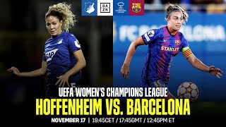 Hoffenheim vs Barcelona  Partido entero de la jornada 4 de la UEFA Women’s Champions League [upl. by Elish]