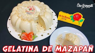 Gelatina de mazapán 🌹 cremosita deliciosa 😋fácil de hacer [upl. by Tolland]