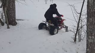 ATV Shineray 250cc Snow Skis Test5 [upl. by Ettigdirb]