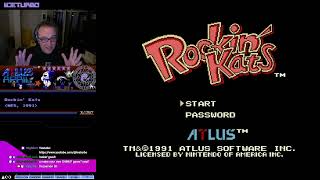 VOD0475 Atlus April Rockin Kats NES gameplay [upl. by Newlin]