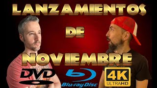 LANZAMIENTOS en 4K Bluray y DVD de NOVIEMBRE 2024 DIVISA ACONTRACORRIENTE KARMA y RESEN [upl. by Seko]