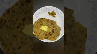 My breakfast today methi prantha [upl. by Amiarom]