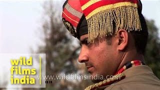 Ceremony of brotherhood at IndiaPakistan border during Independence Day [upl. by Herrmann]