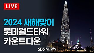 롯데월드타워 신년 카운트다운 행사  SBS [upl. by Endor]