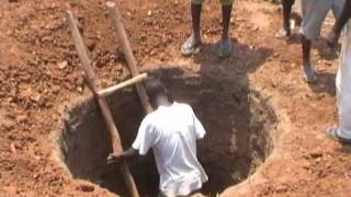 How to construct a ventilated pit latrine [upl. by Rebna]