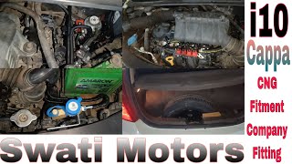 I 10 Cappa CNG Fitment Company Fitting Swati Motors 9896707822automobile cng haryana carsale [upl. by Htaek]