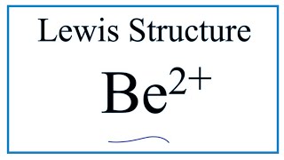 How to draw the Be2 Lewis Dot Structure [upl. by Kcirderf155]