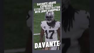 Davante Adams Doesnt Hold Back Frustration with Jimmy Garoppolo [upl. by Karleen]