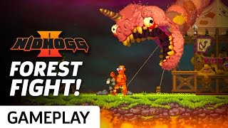 Nidhogg 2  Forest Battle Gameplay [upl. by Asyram]