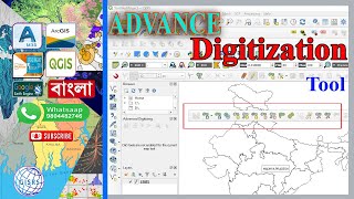 How to Use Advanced Digitizing Tools In QGIS  Reshape Features Merge Split In QGIS [upl. by Nosydam]