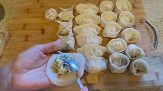 Wanted to make Dumplings Easier than I thought Used 16 oz of tofu not 8 oz [upl. by Mateo]