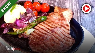 TEXAS STEAK  THIN Steak Recipe 🕒 1 min Video Shorts [upl. by Sheelah]