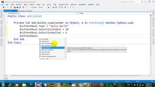 Adding Bullets to richtextbox in VB NET 2012 [upl. by Reddy]