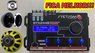 como regular seu som EQparâmetros de entrada EQparâmetros de saída stetsom stx2448 [upl. by Onifled]