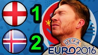 ICELAND 2 ENGLAND 1 EURO 2016 LIVE REACTION [upl. by Junia]