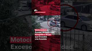 Motociclista atropella a mujer que cruzaba avenida en Sinaloa  N Shorts [upl. by Sewoll]