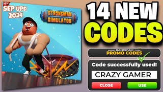 💥SEPTEMBER UPDATE💥 STRONGMAN SIMULATOR CODES 2024 100 WORKING  ROBLOX STRONGMAN SIMULATOR CODES [upl. by Milicent]