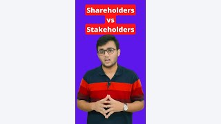 Difference Between Shareholders and Stakeholders  Shareholders vs Stakeholders  shorts horts [upl. by Jamila]