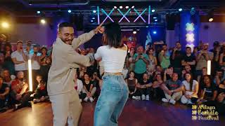 Cornel amp Rithika Bachata demo quotGagaquot by J Balvin amp Saiko  Adam Bachata Festival 2024 [upl. by Jareen]