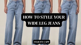 How to style your wide leg jeans [upl. by Siblee]