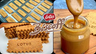 Homemade Lotus Biscoff Cookies amp Spread Recipe  No Egg No Maida [upl. by Nylauqcaj]