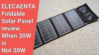 ELECAENTA Solar Panel 30W or not [upl. by Shamus800]